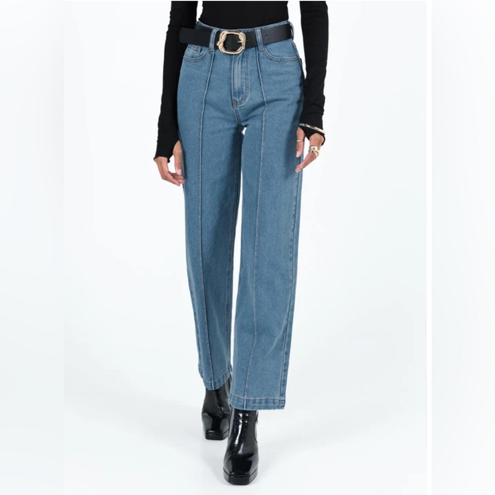 Princess Polly Wide-Leg Retro Jeans - Picture 2 of 11